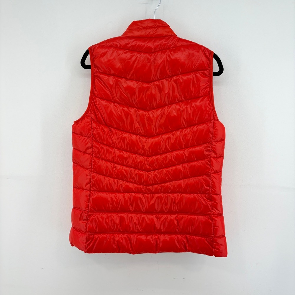 Esmara Womens Red Orange Quilted Puffer Vest M 8/10 - Picture 4 of 8